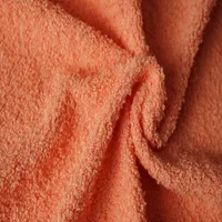 Tissu polyester couleur unie, étoffe molletonnée à boucle tricotée à fil circulaire, tissu micro-molletonné, vente populaire,