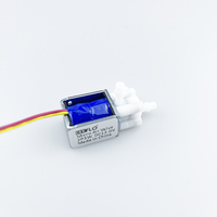 Válvula Solenoide de Plástico de Ingeniería Micro de 2P3W DC6V 12V 24V con Bomba de Diafragma de 2 Posiciones y 3 Vías Normalmente Abierta de Baja Presión