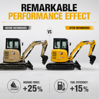 Mini-excavatrice CAT 303.5 d'occasion à faible entretien, moteur mécanique Euro 2, 3,5 tonnes