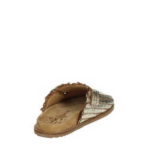 Sabot 90 sandali con tacco oro - Product Image 3