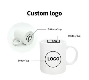 Tazza bianca lucida personalizzata dell'oem 11oz per sublimare la stampa regalo promozionale personalizzata all'ingrosso del Logo di marca <span class=keywords><strong>tazze</strong></span> di rivestimento in ceramica - Product Image 5