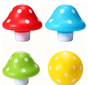 ลูกบอลบีบลดความเครียดรูปเห็ดการ์ตูน PU สไตล์ซูเปอร์มาริโอ สีสันสดใส ของเล่นบีบสำหรับเด็ก - Product Image 4