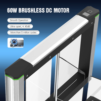 HCW CW4117 Sistema de Control de Acceso con Barrera de Torniquete de Aleación de Aluminio, Reconocimiento Facial, Código QR, Operación Bidireccional, Motor sin Escobillas