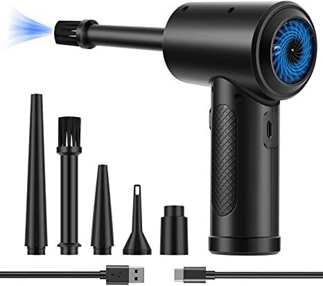 Electric Air Duster 3Gears Mini Pc Computer Air Blower Keyboard Portable Rechargeable Duster Gun Cordless Compress Air Duster