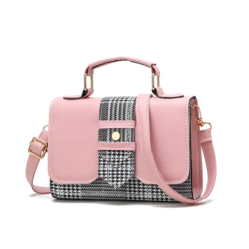 Women Fashion Crossbody Bag Purses And Handbags Ladies Mini Square Small Plaid Handbag