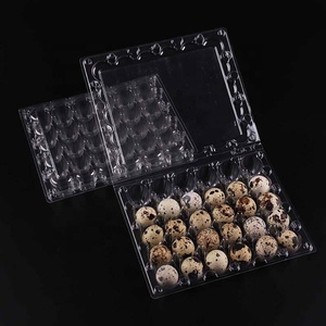 Contenedores de cartón de bandeja de plástico para huevos de <span class=keywords><strong>codorniz</strong></span> grandes Jumbo de 30 celdas a precio barato PET reutilizable de fábrica <span class=keywords><strong>común</strong></span> - Product Image 4