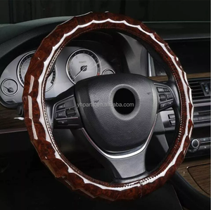 Cubierta para volante de coche, cubierta de dirección antideslizante para las cuatro estaciones, accesorios universales para volante para camión, SUV, vehículo <span class=keywords><strong>RUV</strong></span> - Product Image 5