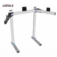 Juego completo de simulación de carreras, cabina de aleación de aluminio, silla de conducción, soporte de asiento, pedales, máquina de juego, simulador de carreras