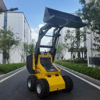 Mini-Kompaktlader mit EPA CE Euro V Motor, Baggerlader, Kompakter Radlader, Kleiner Kompaktlader für Landwirtschaft mit Schaufel