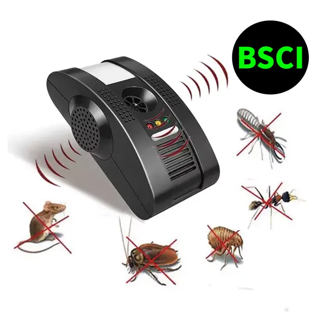 Hot selling this year 4 in 1 indoor electronic multi-functional insect pest mouse control ultrasonic mosquito repeller