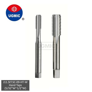 J11.StT.SC-09-ชุดดอกต๊าปเกลียวมือ-5/32" 3/16" 1/4" 5/16" 3/8" 7/16" 1/2"-เกลียว W- ฟลูตเกลียวตรง- ดอกต๊าปคาร์ไบด์แข็ง- ก้านเกลียวมาตรฐาน JIS - Product Image 1