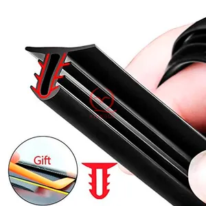 Car Seal Strip 1.6m Soundproof Dustproof U Type Rubber Edges Sealing Strip Noise Insulation For Auto Car Dashboard Windshield