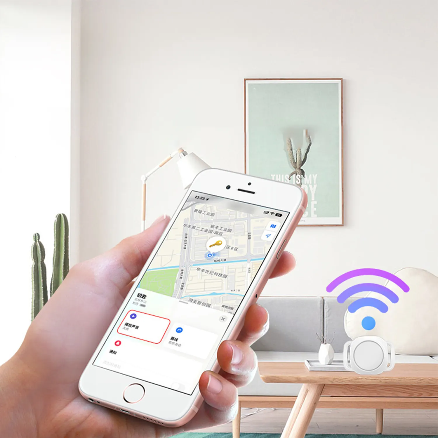 Mini Theo Dõi Thiết Bị Vật Nuôi Vòng Cổ Túi Ví Chống Mất Vị Trí Thông Minh Key Finder GPS Tag Tracker Cho Apple Tìm Ứng Dụng Của Tôi