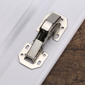 Herrajes para puertas sin perforaciones Disiwei: Bisagras de rana para gabinetes de montaje en superficie con orificios para puente, de superficie engrosada - Product Image 4