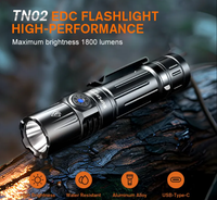 Lampe de poche EDC portable en alliage d'aluminium de haute qualité OEM Lampe de poche LED de travail Lampe de poche tactique