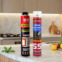 Adhésif expansif monocomposant liquide, mousse de polyuréthane en spray pour l'isolation phonique des bâtiments