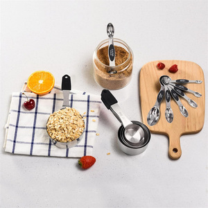 Magnetic Stainless Steel Measuring Cups and Spoons Set Nesting Dual-Sided Non-Slip Handle Stackable Baking <strong>Tools</strong> <strong>Kitchen</strong> <strong>Gadgets</strong> - Product Image 3