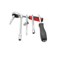 Outils à main, kit de réparation automobile 46 pièces, jeu de clés à cliquet, jeu de clés à douilles, boîte en plastique