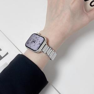 Forwelleny <span class=keywords><strong>Bracelet</strong></span> à boucle papillon irrégulière en acier inoxydable pour <span class=keywords><strong>femme</strong></span> pour <span class=keywords><strong>Apple</strong></span> <span class=keywords><strong>Watch</strong></span> Series 11 10 9 8 Accessoires - Product Image 5