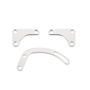XUZHONG SBC Power Steering Pump Mounting <b>Bracket</b> SWP LWP GM SB for Chevrolet 350 Aluminum <b>Silver</b> New - Product Image 4
