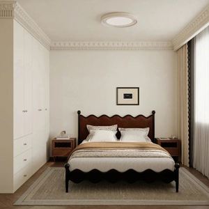 ชุดเฟอร์นิเจอร์ไม้โบราณสไตล์ครีมสั่งทำพิเศษ ตู้วางทีวีและโต๊ะรับประทานอาหารสุดหรูสำหรับตกแต่งห้องนั่งเล่น เฟอร์นิเจอร์ตกแต่งบ้าน - Product Image 6