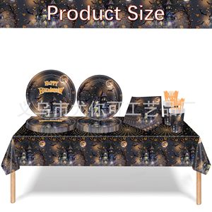 Halloween Disposable <b>Tablecloth</b> <b>Rectangle</b> Plastic Digital Printing Indoor Party Decor Youke108 - Product Image 5