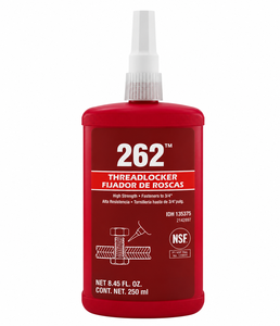 Red, high-strength threadlocker for large bolts This high-strength, thixotropic, anaerobic-curing threadlocking <b>adhesive</b> locks - Product Image 4