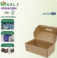 Boîte à chaussures écologique biodégradable en gros, boîte cadeau en papier durable pour baskets et chaussures décontractées