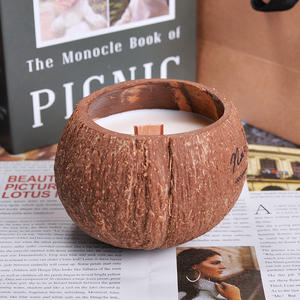 Personalización cáscara de coco aromaterapia vela conjunto caja dormitorio cera de soja velas perfumadas para Navidad Año Nuevo - Product Image 4