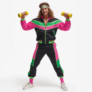 Pantalon de survêtement rétro Disco années 70 80 Néon TV Film Polyester Costumes d'Est de la mer pour Hommes Tenues de Performance Halloween Carnaval - Product Image 2
