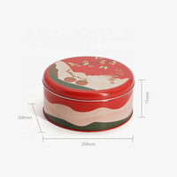 Vente en gros Boîte d'emballage pour gâteau de Noël Cracker Chocolat de luxe Boîte en métal noir et or pour l'emballage du caviar Boîte en fer blanc pour biscuits