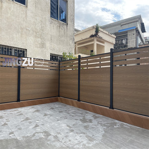 Oferta Especial: Puertas y Portones de Jardín de WPC Compuesto de Fácil Instalación para Decoración Exterior del Hogar, Portón de Aluminio - Product Image 1