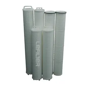 Waterfilter 5um Hoge Stroming Geplooide Diepte Pp Filter Cartridge Voor Staalfabriek Waterbehandeling