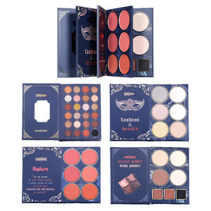 Palette de fards à paupières multifonctionnelle Quatre-en-un comprenant <span class=keywords><strong>fard</strong></span> à paupières, <span class=keywords><strong>illuminateur</strong></span>, blush et contour - Product Image 2