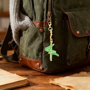Llavero de Metal Dorado con Símbolo de David de Anime <span class=keywords><strong>Cyberpunk</strong></span> <span class=keywords><strong>Edgerunners</strong></span> de Alta Calidad para Decoración de Mochilas - Product Image 5