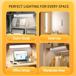 Lampe de table à adsorption magnétique LED 2400 mA rechargeable avec horloge, télécommande, minuterie, affichage de la puissance, lampe de bureau pour l'apprentissage - Product Image 5