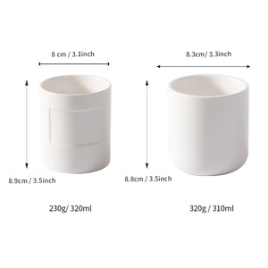 Vela Aromática Blanca en Vaso de Cerámica, Hecha a Mano, Regalo Personal, Estilo Nórdico DF1236 DF1135 - Product Image 5