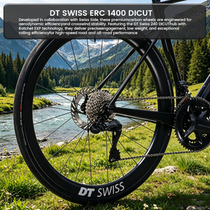 Bicicleta de Carretera de Carreras de Alto Rendimiento, Ligera y Duradera, con Frenos de Disco Hidráulicos 700C, 12 Velocidades, Cuadro de Fibra de Carbono y Aleación de Aluminio - Product Image 3