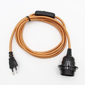 Ac Power Cord Cee <b>Plug</b> <b>With</b> Rotary <b>Switch</b> Stripped End 10A PVC Wire Home Appliance Use - Product Image 3