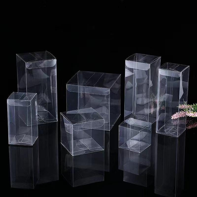 Custom Foldable clear square PVC PET PP Gift Plastic Food Box Packaging ...