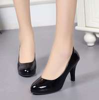 Collège étudiant talons hauts femme cinq centimètres Stiletto plate-forme étiquette robe professionnelle élégant entretien chaussures de travail