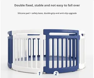 Ağır Hizmet Tipi Plastik Köpek Oyun Parkı İç Mekan Katlanabilir Evcil Hayvan Çiti Kalınlaştırılmış Güvenlik Bariyeri Köpekler Yavrular Toptan - Product Image 5