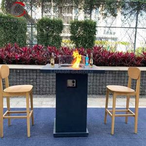 CHARM GARDEN Choix de l'architect - <span class=keywords><strong>Table</strong></span> de foyer extérieur portable en béton au gaz, style moderne, avec chauffage 65000 BTU - Product Image 6