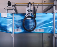 Horizontale automatische zakvul-, etiketteer-, verzegel- en verpakkingsmachine voor thee, fruit, sap, vloeibare tomatenpuree, poeder en voedsel.