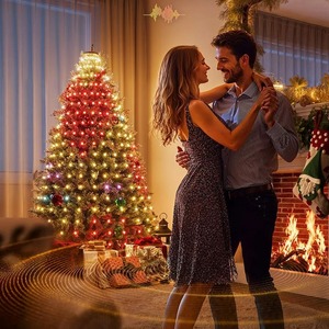 Christmas APP RC DIY Tree <b>Lights</b> RGBIC 400LED Smart Music String <b>Lights</b> Decor Addressable <b>Xmas</b> <b>Lights</b> for Indoor <b>Outdoor</b> - Product Image 2