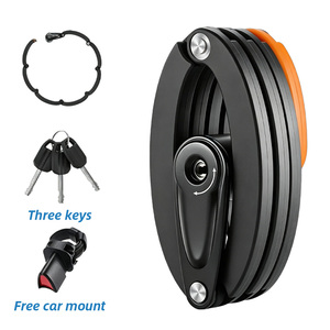 <span class=keywords><strong>Candado</strong></span> Plegable de Seguridad de Acero Aleado con Llave Antirrobo AFTFA para Bicicleta Eléctrica y Motocicleta, 85 cm - Product Image 2