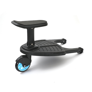 Tùy chỉnh bốn màu bánh xe bé Buggy xe đẩy tay đẩy trạm đứng Hội Đồng Quản trị đôi quá Giang xe với chỗ ngồi cho 3 tuổi - Product Image 4