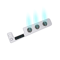 KJH pour PS5 UHD / DE pour PS5 Slim console de jeu ventilateur de refroidissement USB arrière 3 ventilateurs plus frais accessoires de jeu système de refroidissement
