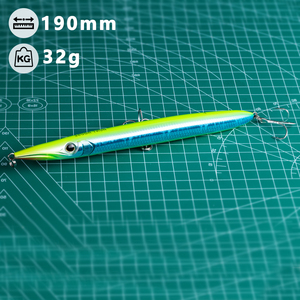 Hunthouse 190mm 32g OEM vente en gros de haute qualité 3D yeux flottant leurres de pêche crayon - Product Image 3