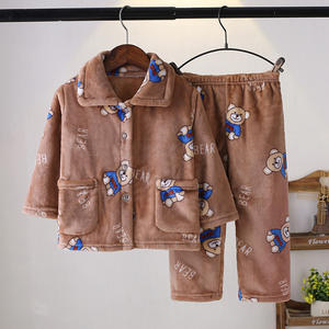 Autunno e inverno nuovi <span class=keywords><strong>pigiami</strong></span> di flanella per <span class=keywords><strong>bambini</strong></span> vestiti per la casa ispessiti pigiama caldo per <span class=keywords><strong>bambini</strong></span> - Product Image 4